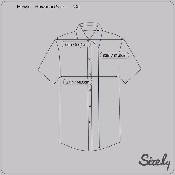 Vintage Howie Hawaiian Shirt Mens 2XL Aloha Floral Vacation Short Sleeve Blue - Picture 5 of 6